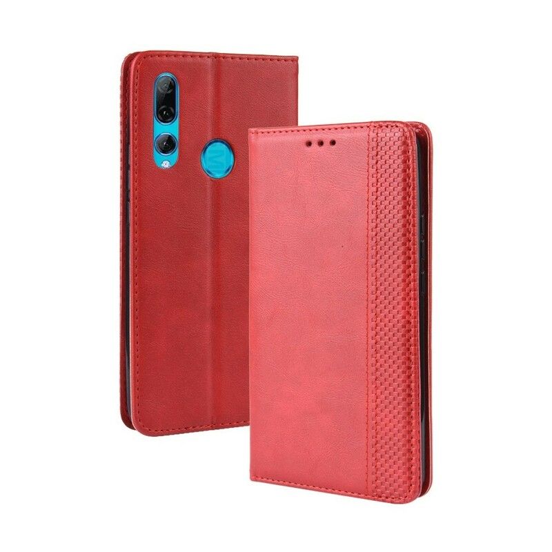 Cover Huawei P Smart Z / Honor 9X Flip Cover Vintage Stiliseret Lædereffekt