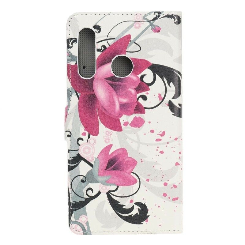 Flip Cover Huawei P Smart Z / Honor 9X Tropiske Blomster