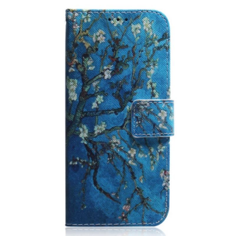 Flip Cover Xiaomi Redmi Note 12 4G Blomstrende Grene