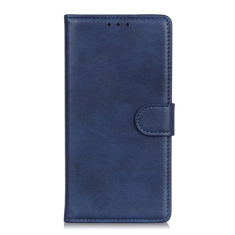 Flip Cover Xiaomi Redmi Note 12 4G Mat Imiteret Læder