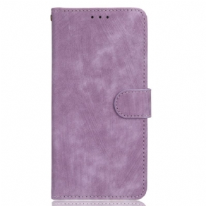 Flip Cover Xiaomi Redmi Note 12 4G Vintage Synlige Sømme