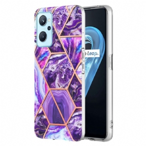 Cover Realme 9i Blinkende Geometrisk Marmor