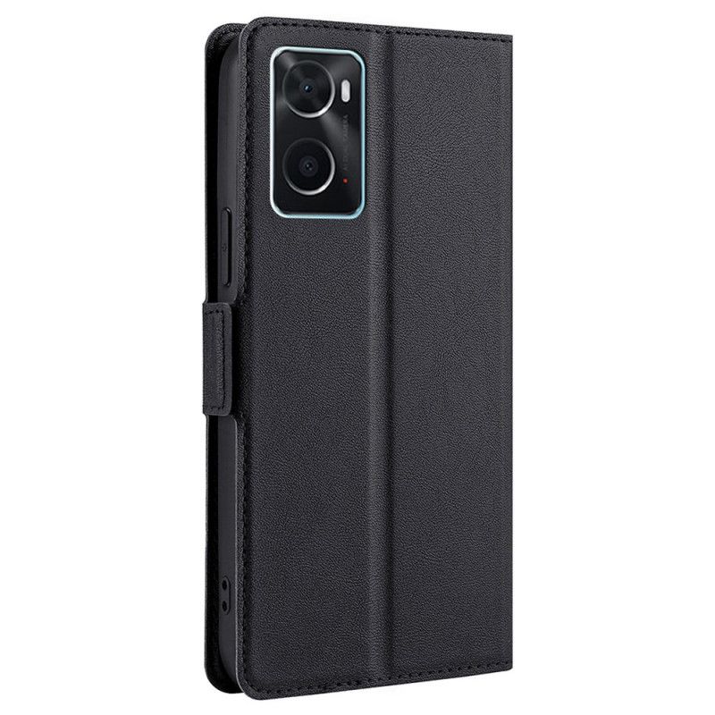 Cover Realme 9i Flip Cover Ultra Tynd Imiteret Læderstil