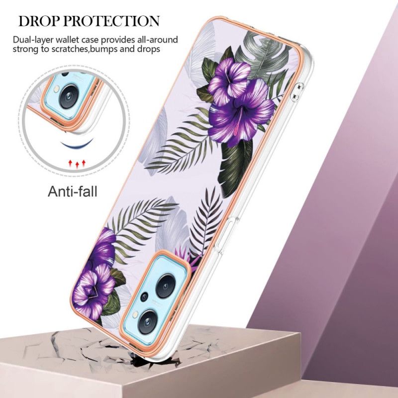 Cover Realme 9i Mini Lilla Blomster