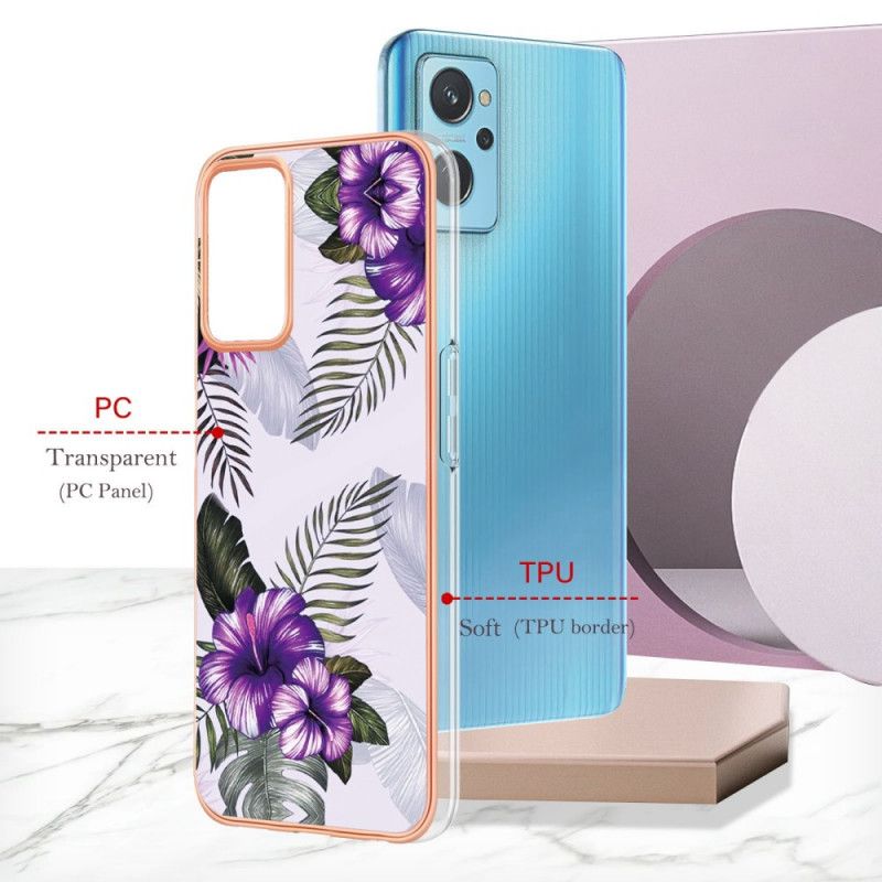 Cover Realme 9i Mini Lilla Blomster