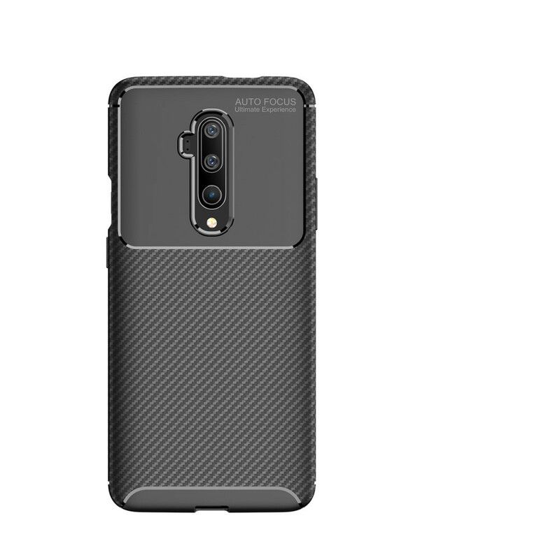 Cover OnePlus 7T Pro Fleksibel Kulfibertekstur