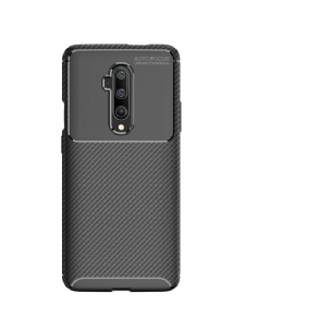 Cover OnePlus 7T Pro Fleksibel Kulfibertekstur