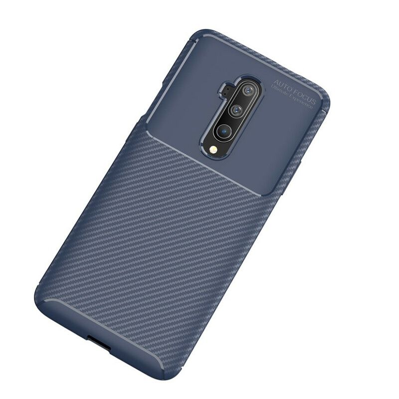 Cover OnePlus 7T Pro Fleksibel Kulfibertekstur