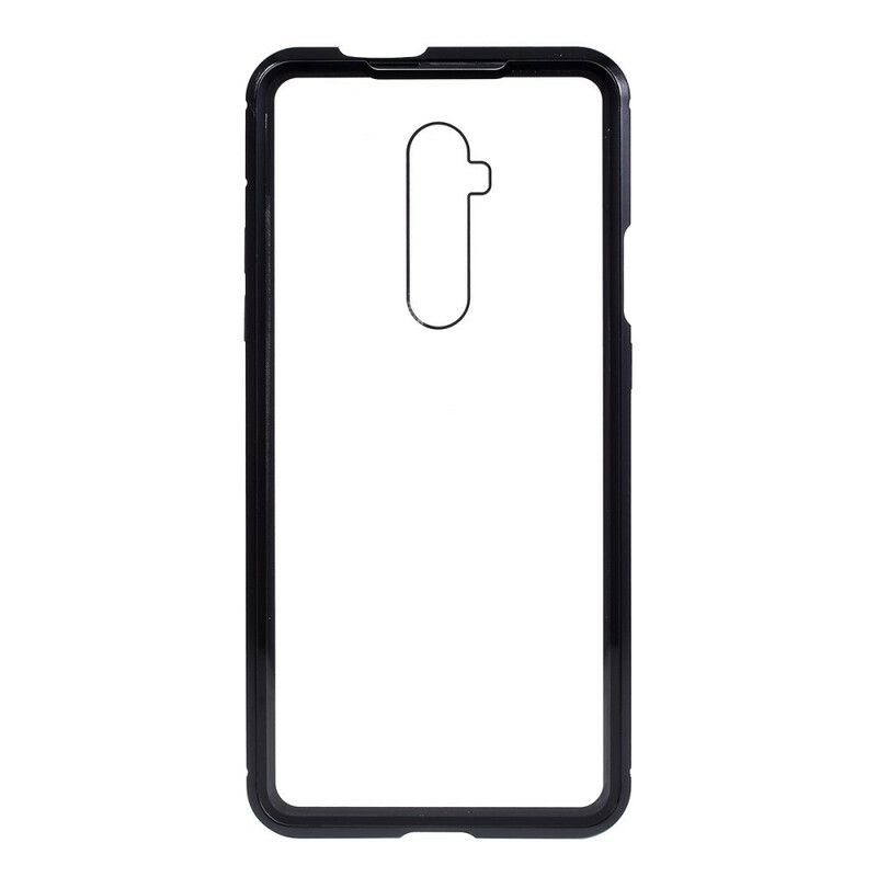 Cover OnePlus 7T Pro Metalkanter Og Hærdet Glas