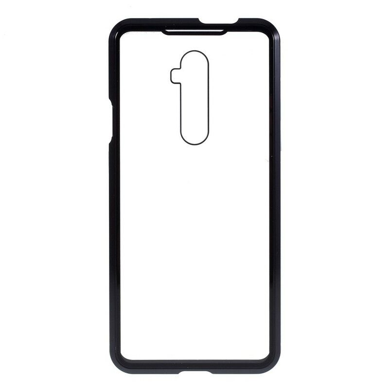 Cover OnePlus 7T Pro Metalkanter Og Hærdet Glas