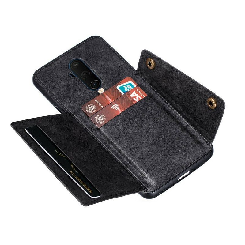 Cover OnePlus 7T Pro Punge Etui Snap Tegnebog