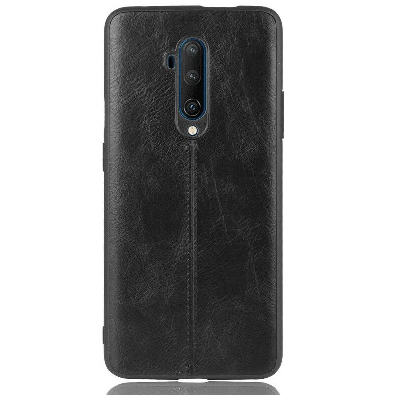 Cover OnePlus 7T Pro Søm Lædereffekt