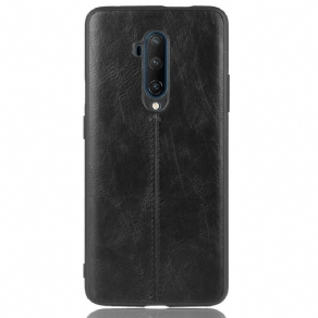 Cover OnePlus 7T Pro Søm Lædereffekt