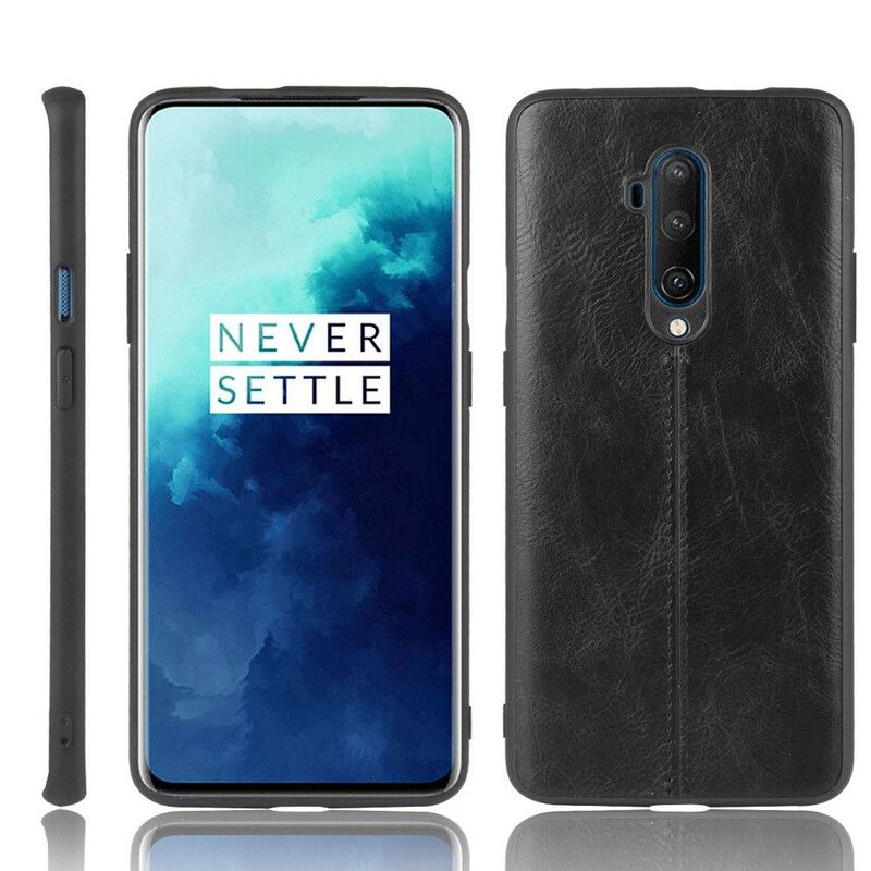 Cover OnePlus 7T Pro Søm Lædereffekt