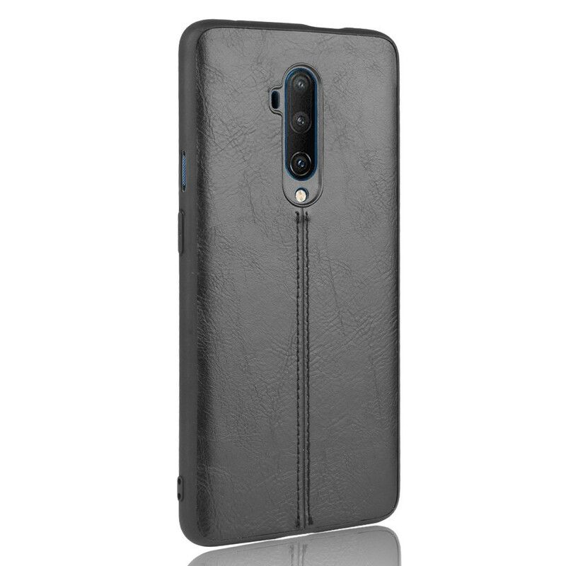 Cover OnePlus 7T Pro Søm Lædereffekt