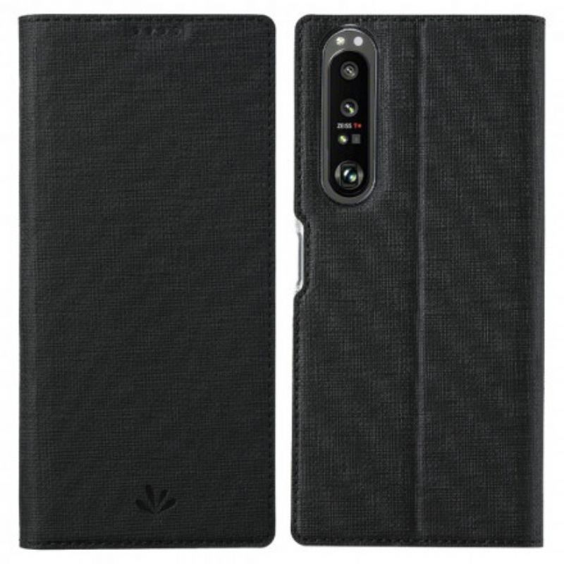 Cover Sony Xperia 1 III Flip Cover Vili Dmx Tekstureret