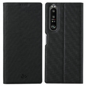 Cover Sony Xperia 1 III Flip Cover Vili Dmx Tekstureret