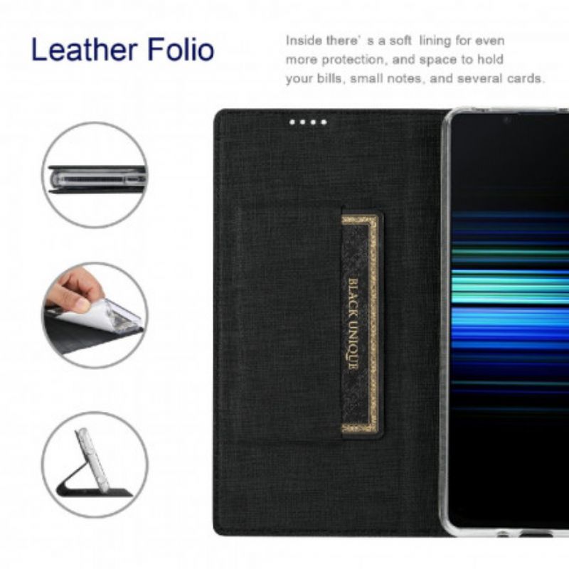 Cover Sony Xperia 1 III Flip Cover Vili Dmx Tekstureret