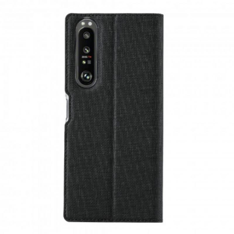 Cover Sony Xperia 1 III Flip Cover Vili Dmx Tekstureret