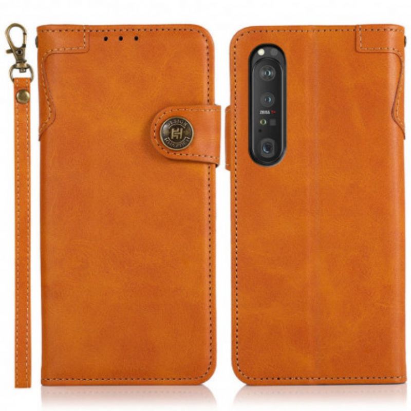 Flip Cover Sony Xperia 1 III Khazneh Magnetisk Knap