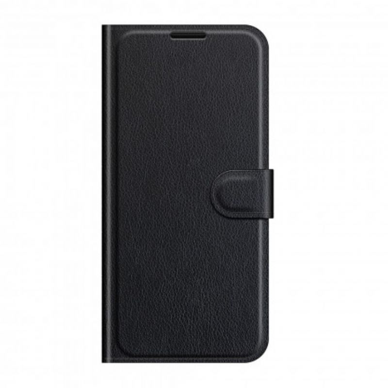 Flip Cover Sony Xperia 1 III Klassisk Litchieffekt