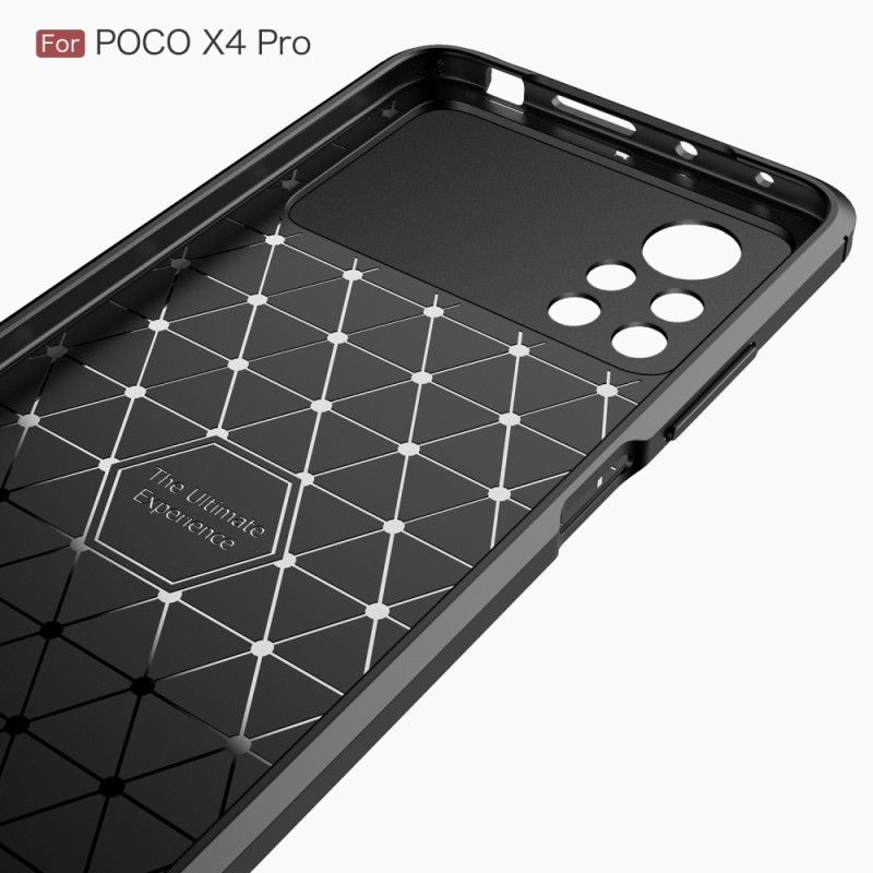 Cover Poco X4 Pro 5G Børstet Kulfiber