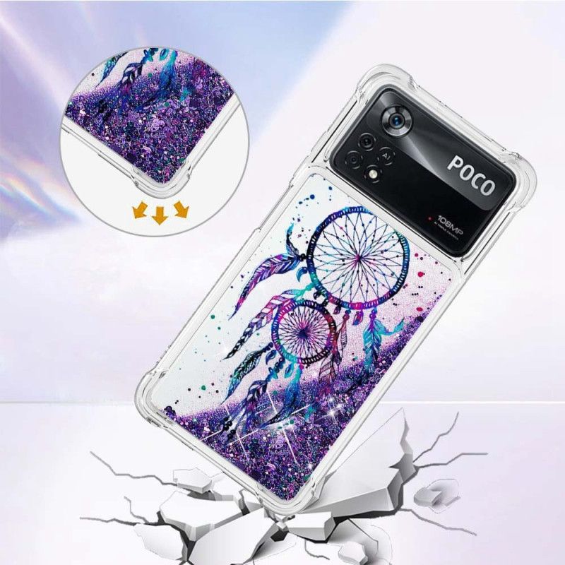 Cover Poco X4 Pro 5G Drømmefanger Pailletter