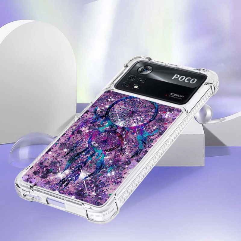 Cover Poco X4 Pro 5G Drømmefanger Pailletter