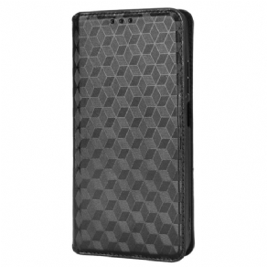 Cover Poco X4 Pro 5G Flip Cover 3d-tekstur