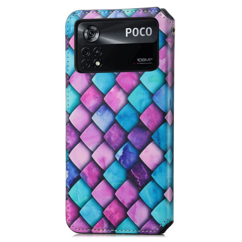 Cover Poco X4 Pro 5G Flip Cover Caseneo Rfid-design