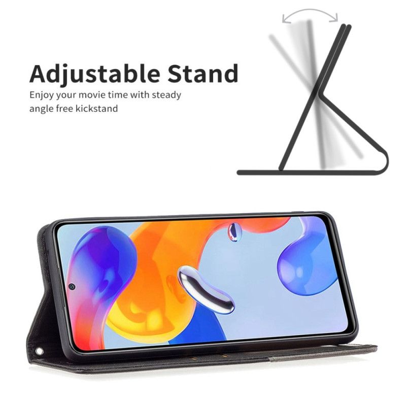 Cover Poco X4 Pro 5G Flip Cover Geometriske Mønstre