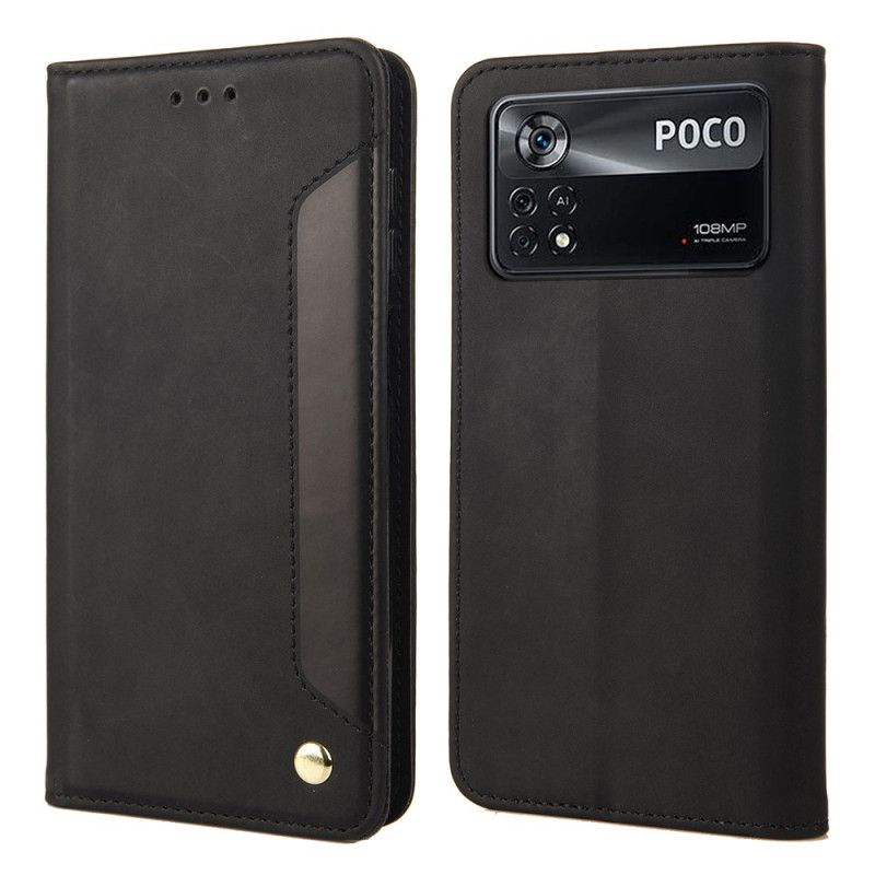 Cover Poco X4 Pro 5G Flip Cover Hudfølelse