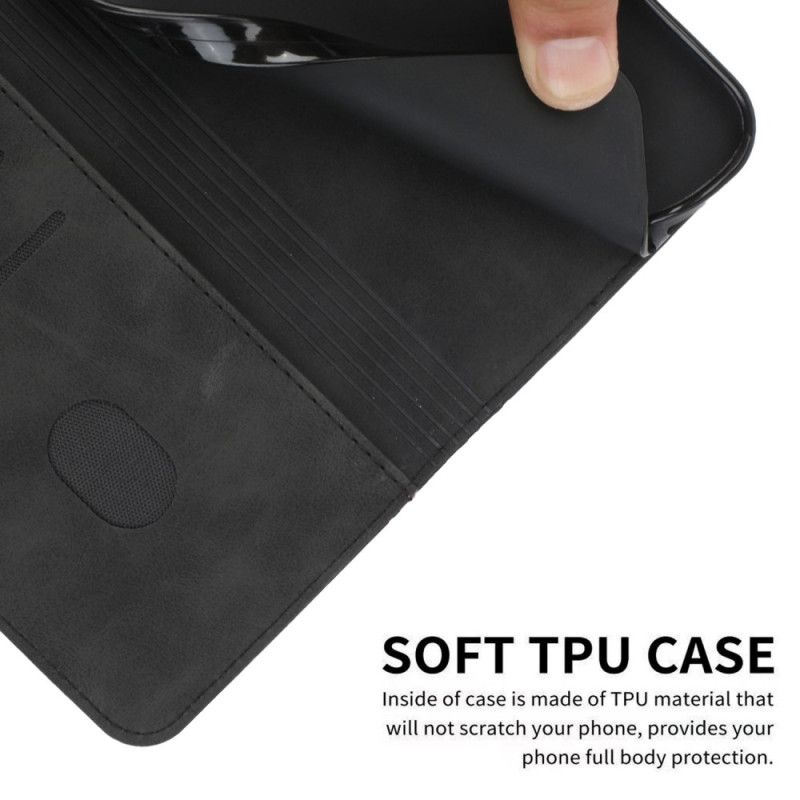 Cover Poco X4 Pro 5G Flip Cover Lædereffekt 3d-mønster