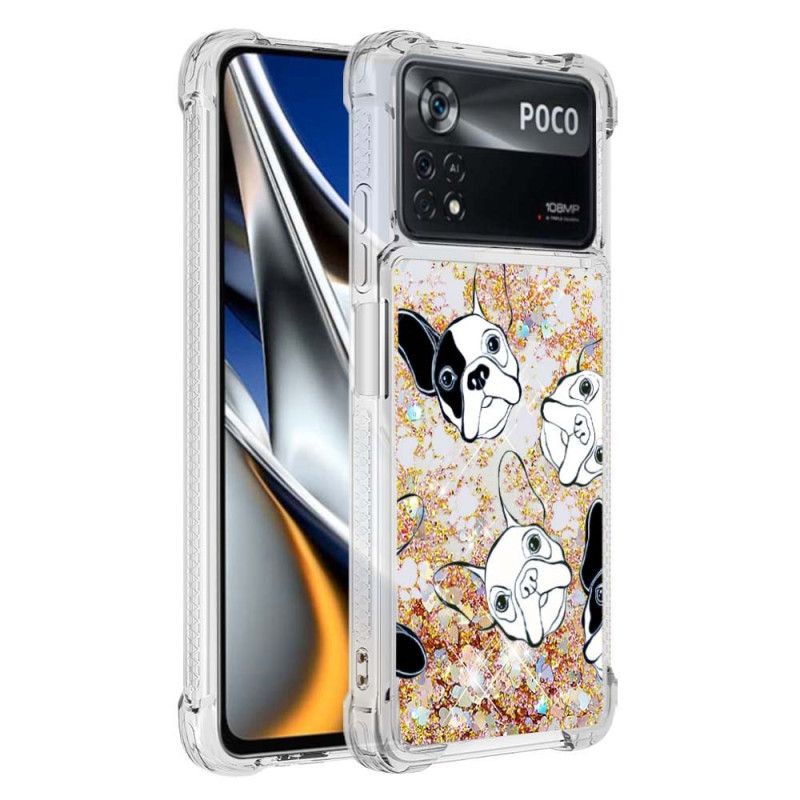 Cover Poco X4 Pro 5G Hr Glitter Dog