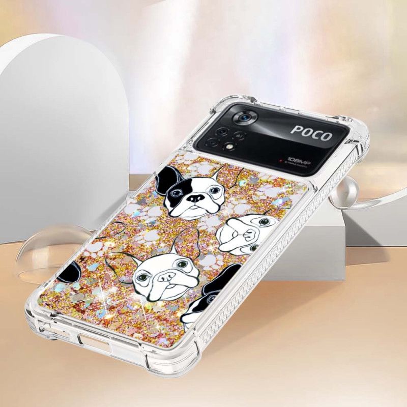 Cover Poco X4 Pro 5G Hr Glitter Dog