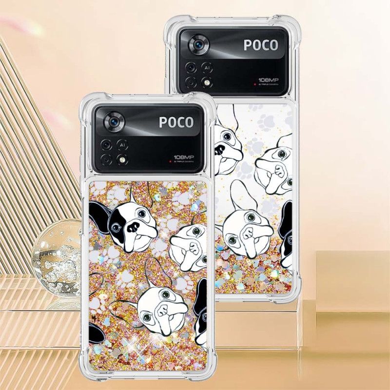 Cover Poco X4 Pro 5G Hr Glitter Dog