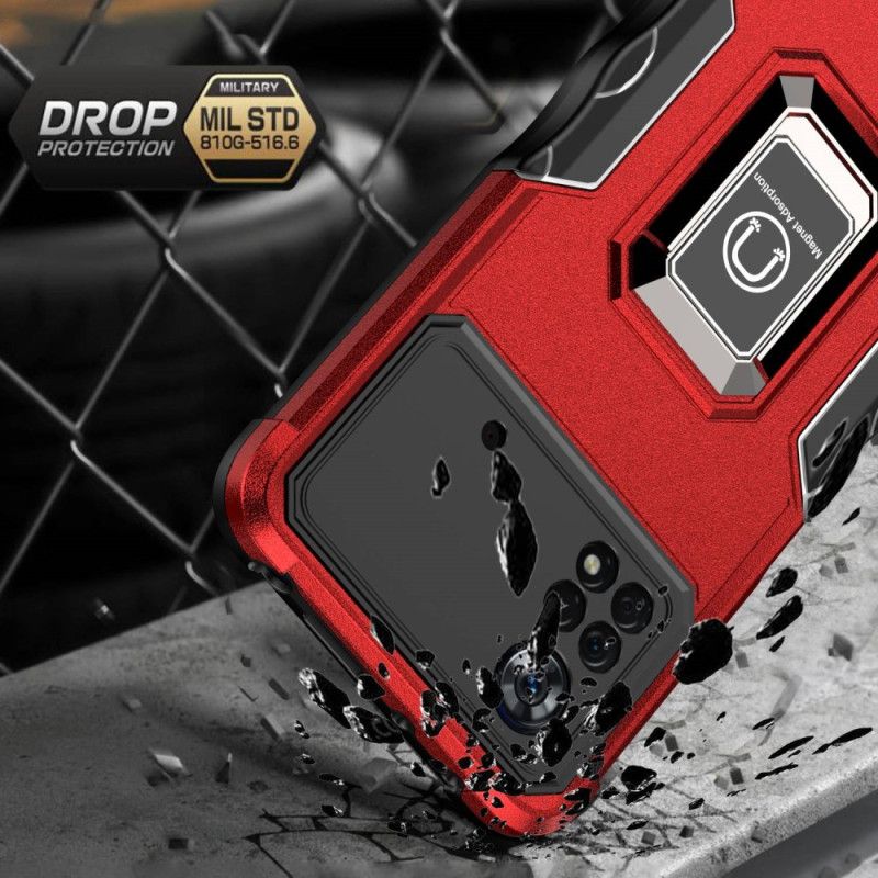 Cover Poco X4 Pro 5G Metal Effekt Ring-støtte