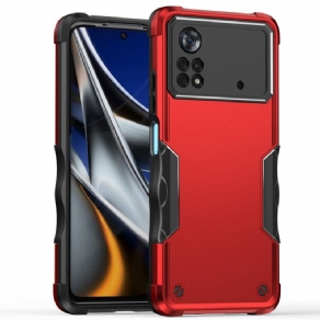 Cover Poco X4 Pro 5G Metaleffekt Hybrid