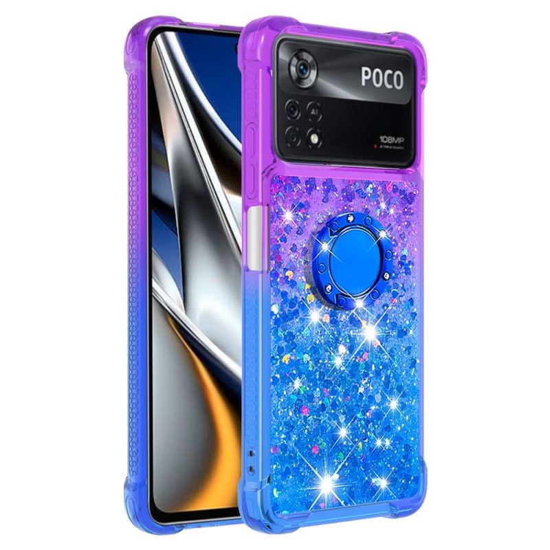 Cover Poco X4 Pro 5G Pailletring-støtte