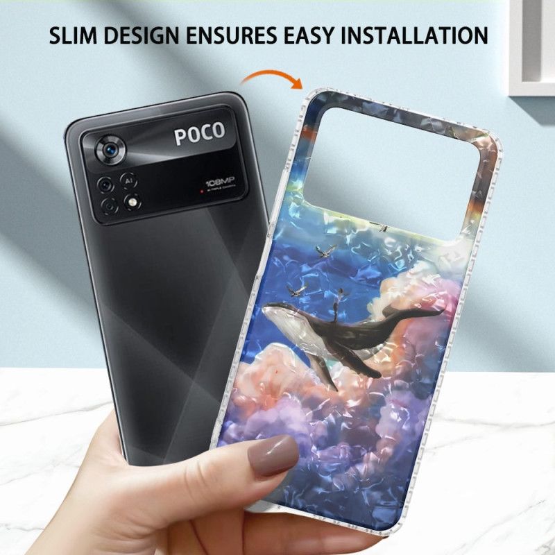 Cover Poco X4 Pro 5G Stilfuld Hval