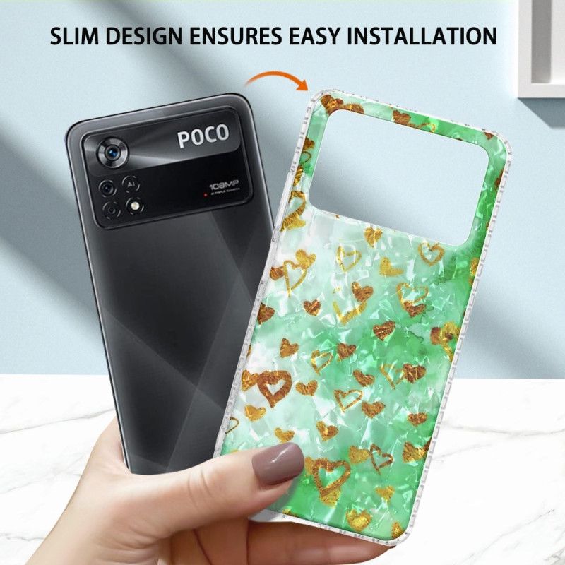 Cover Poco X4 Pro 5G Stillige Hjerter