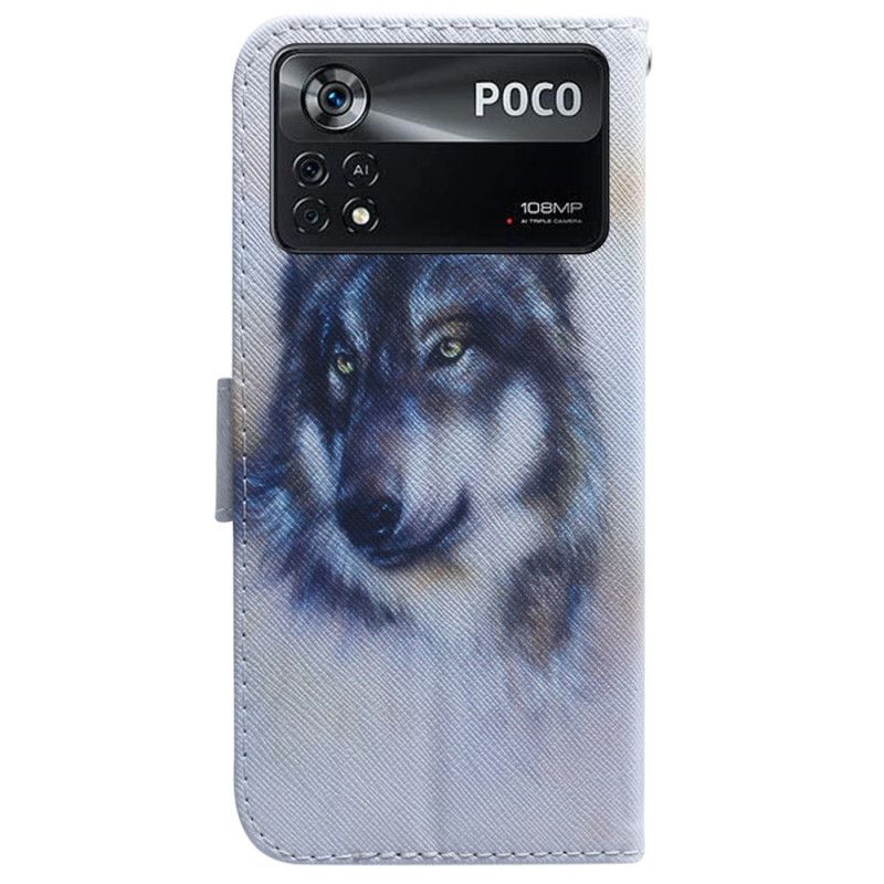 Flip Cover Poco X4 Pro 5G Akvarelhund