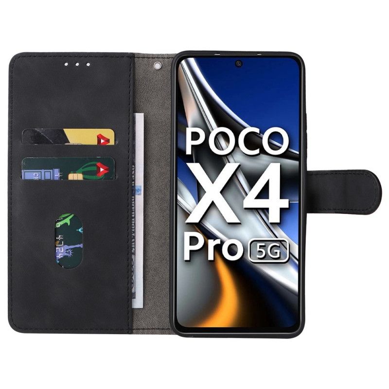 Flip Cover Poco X4 Pro 5G Almindeligt Læderstil