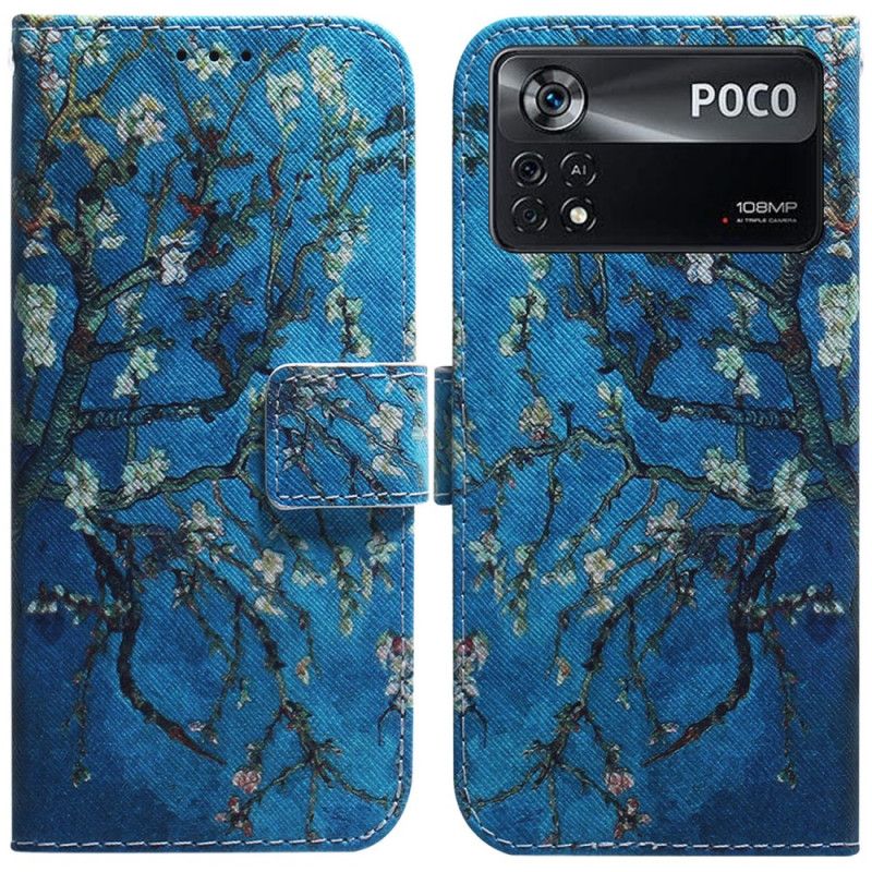 Flip Cover Poco X4 Pro 5G Blomstrende Grene