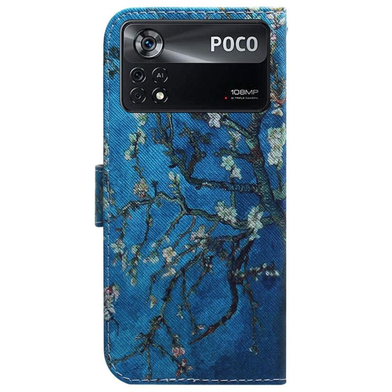 Flip Cover Poco X4 Pro 5G Blomstrende Grene