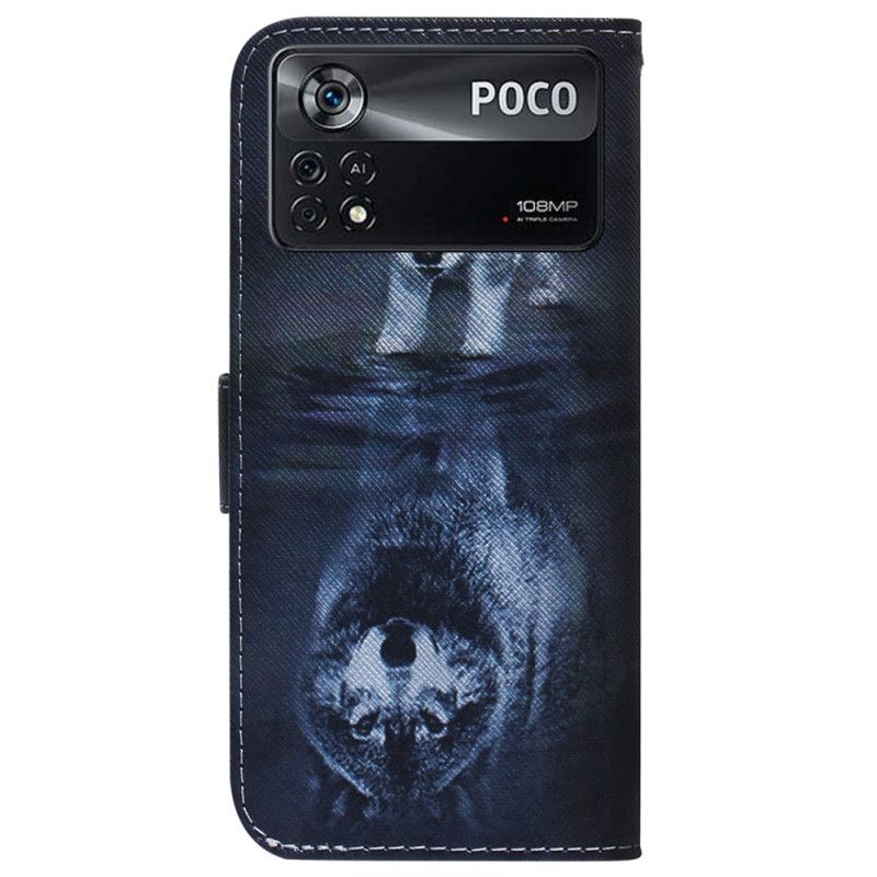 Flip Cover Poco X4 Pro 5G Drøm Om Hvalp