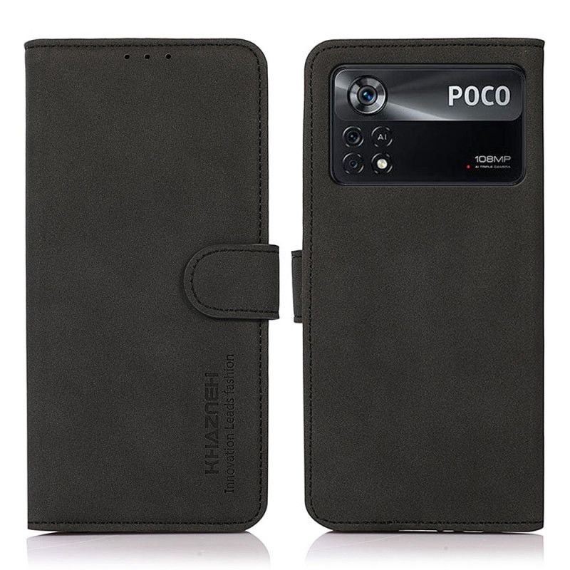 Flip Cover Poco X4 Pro 5G Khazneh Modelædereffekt