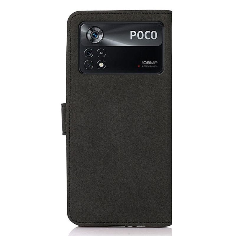 Flip Cover Poco X4 Pro 5G Khazneh Modelædereffekt