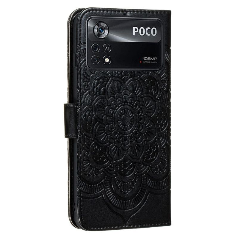 Flip Cover Poco X4 Pro 5G Mandala Med Snor