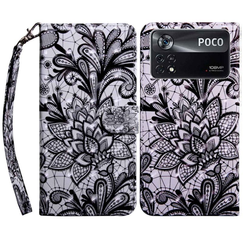 Flip Cover Poco X4 Pro 5G Med Snor Smukke Strappy Blonde